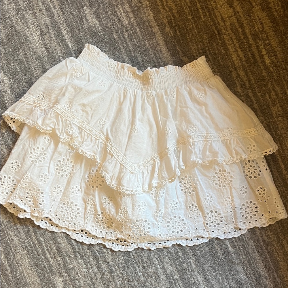 White Eyelet Katie J NYC Skirt